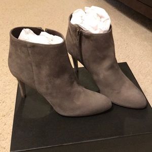 NWT gray suede ankle booties from JCrew